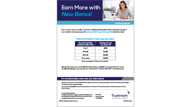 Bonus program flyer